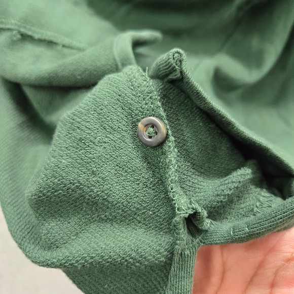 Cal Poly Mustangs Women Sweatshirt M Green Hoodie Henley Logo Champion - Picture 6 of 11